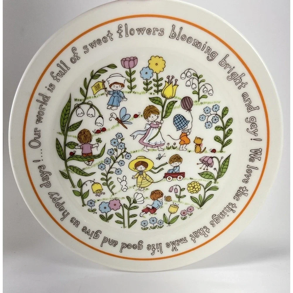 LENOX Gentle Friends 1970s VINTAGE Children's Baby 3pc SET Plate Bowl Cup Granny